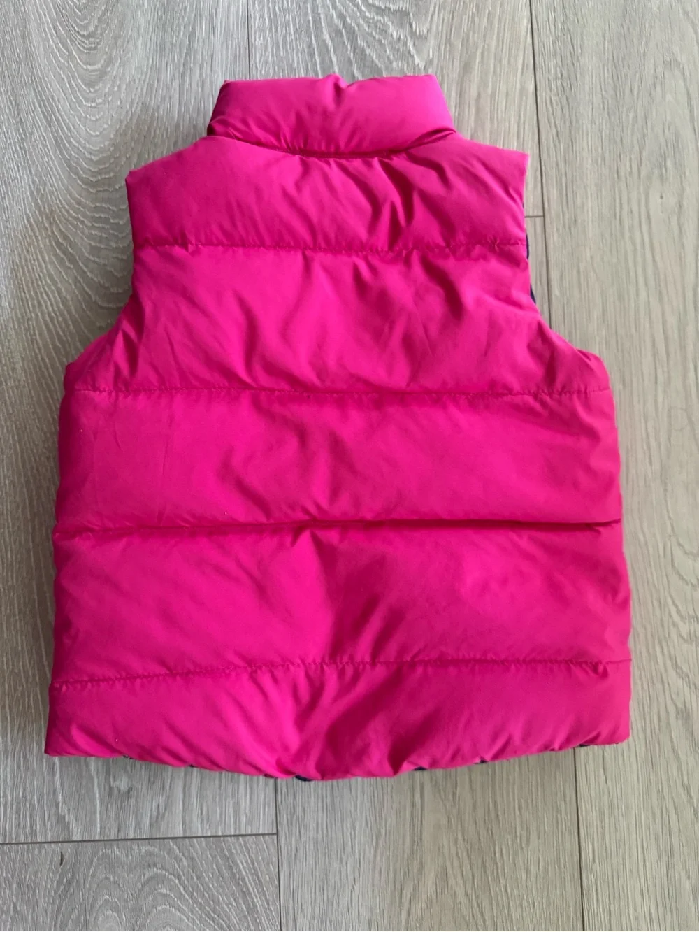 Polo Ralph Lauren Pink Puffer Vest with Floral Lining (Reversible)